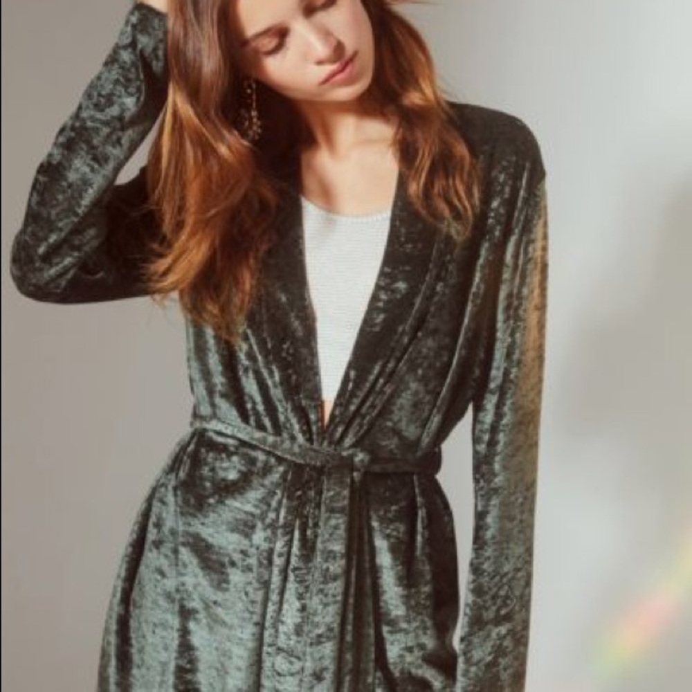 Urban Outfitters Velvet Robe Jacket